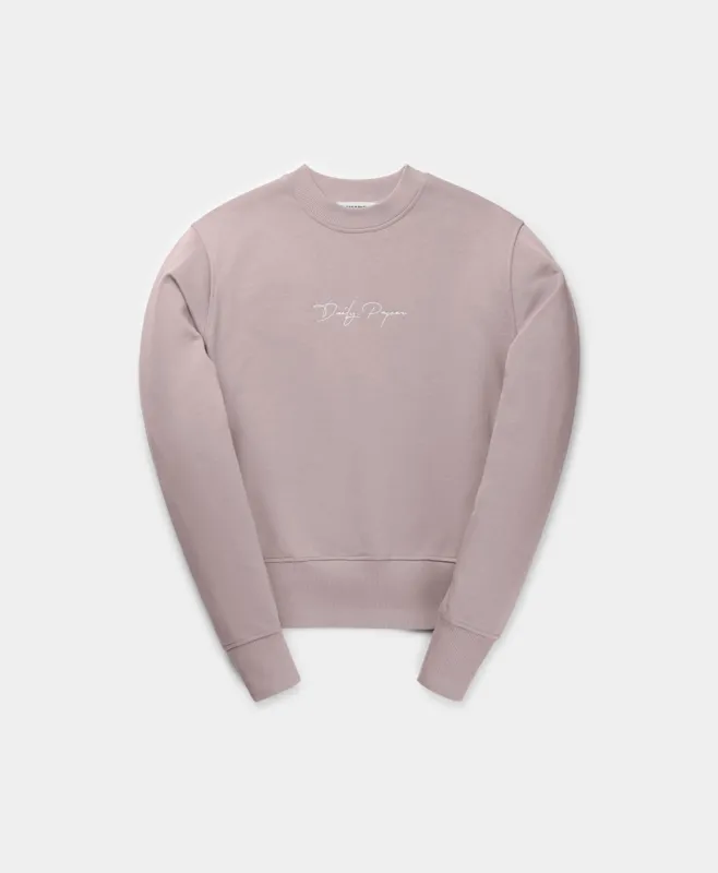 Elderberry Pink Evvie Sweater Script sold by Daily Paper