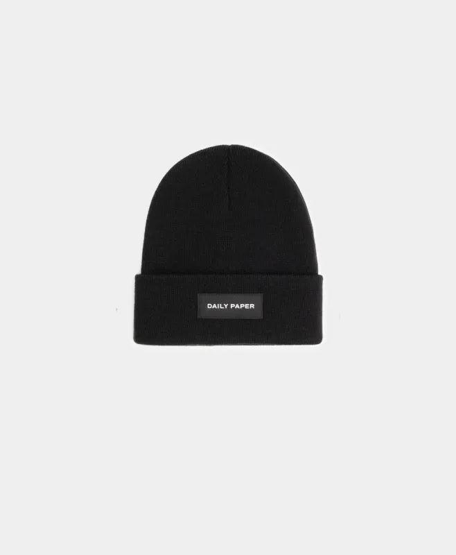 Black Essential Beanie sold by Daily Paper