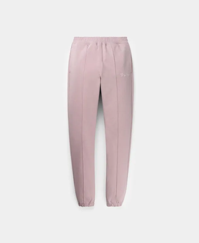 Elderberry Pink Ety Script Jog Pants sold by Daily Paper