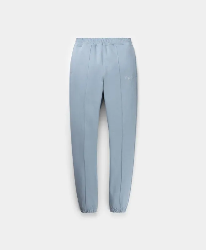 Rainwashed Blue Ety Script Jog Pants sold by Daily Paper