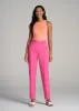 Flat Front Tapered Dress Pants for Tall Women in Cosmo Pink sold by American Tall