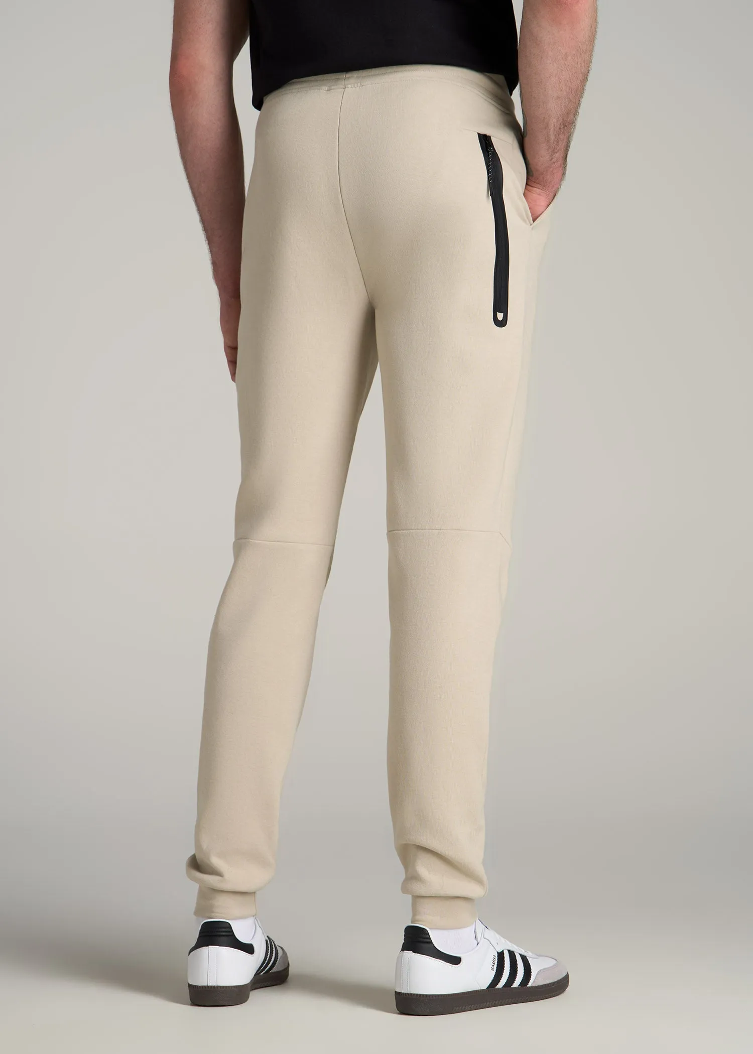 Tall Men's Utility Fleece Joggers in Stone sold by American Tall product image thumbnail 5