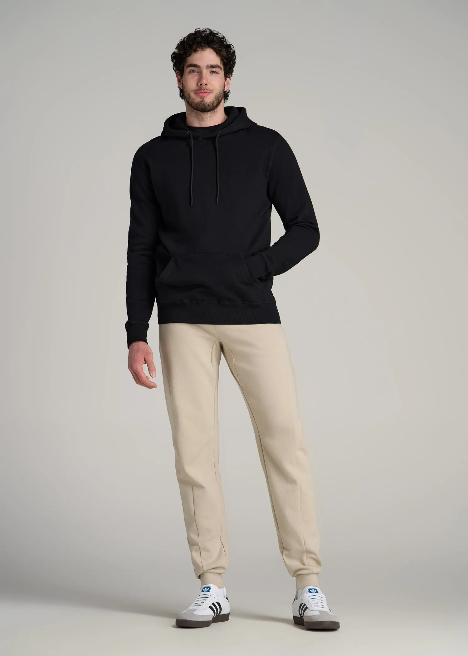 Tall Men's Utility Fleece Joggers in Stone sold by American Tall product image thumbnail 4