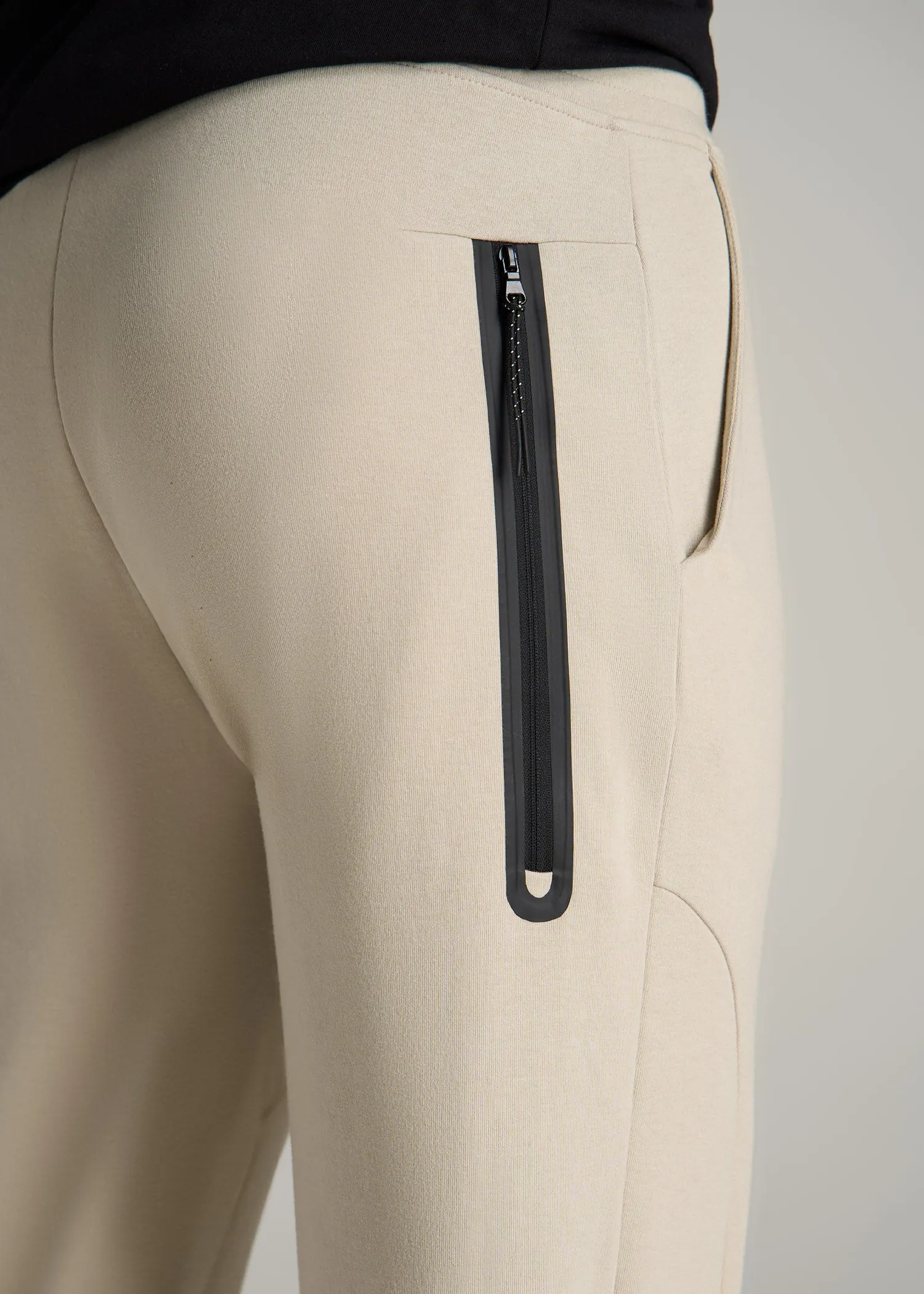 Tall Men's Utility Fleece Joggers in Stone sold by American Tall product image thumbnail 2