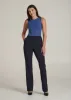 Straight Leg Dress Pants for Tall Women in Deep Navy sold by American Tall