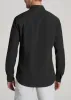 Washed Oxford Shirt for Tall Men in Black sold by American Tall