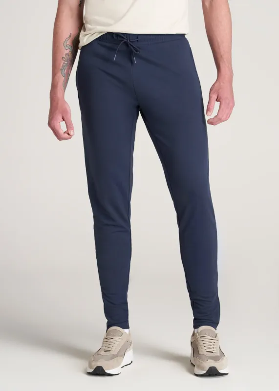 SLIM-FIT Lightweight French Terry Joggers for Tall Men in Marine Navy sold by American Tall