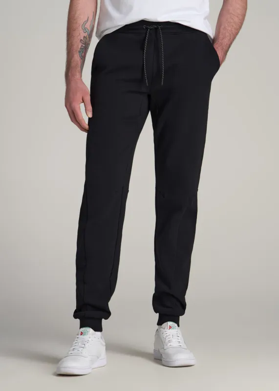 Tall Men's Utility Fleece Joggers in Black sold by American Tall