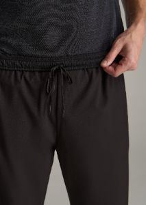 RELAXED FIT Lightweight Athletic Pants for Tall Men in Black sold by American Tall