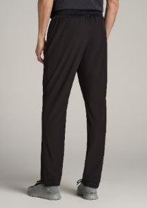 RELAXED FIT Lightweight Athletic Pants for Tall Men in Black sold by American Tall