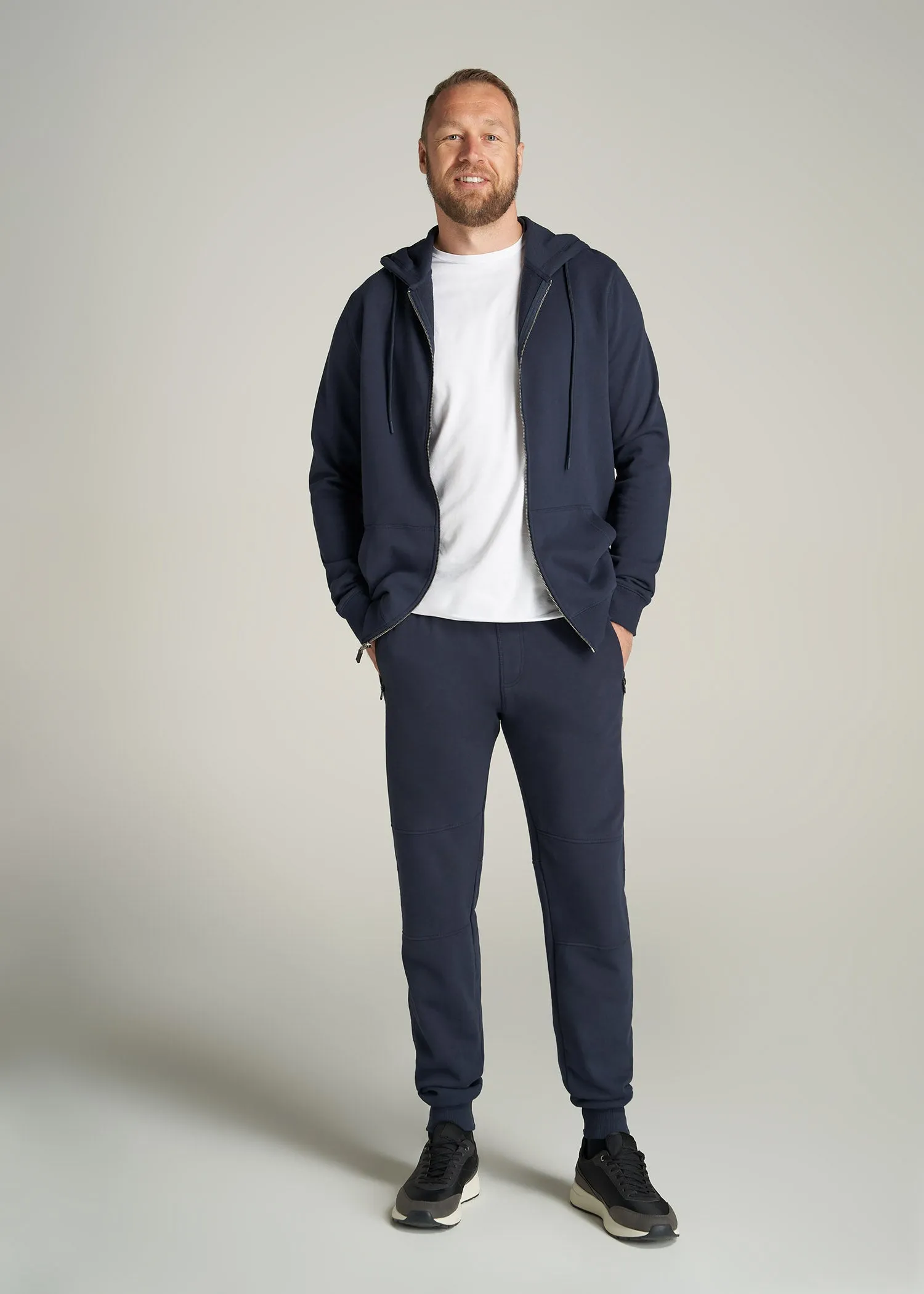 Wearever French Terry Joggers for Tall Men in Navy sold by American Tall product image thumbnail 4
