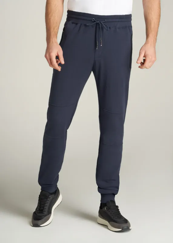 Wearever French Terry Joggers for Tall Men in Navy sold by American Tall