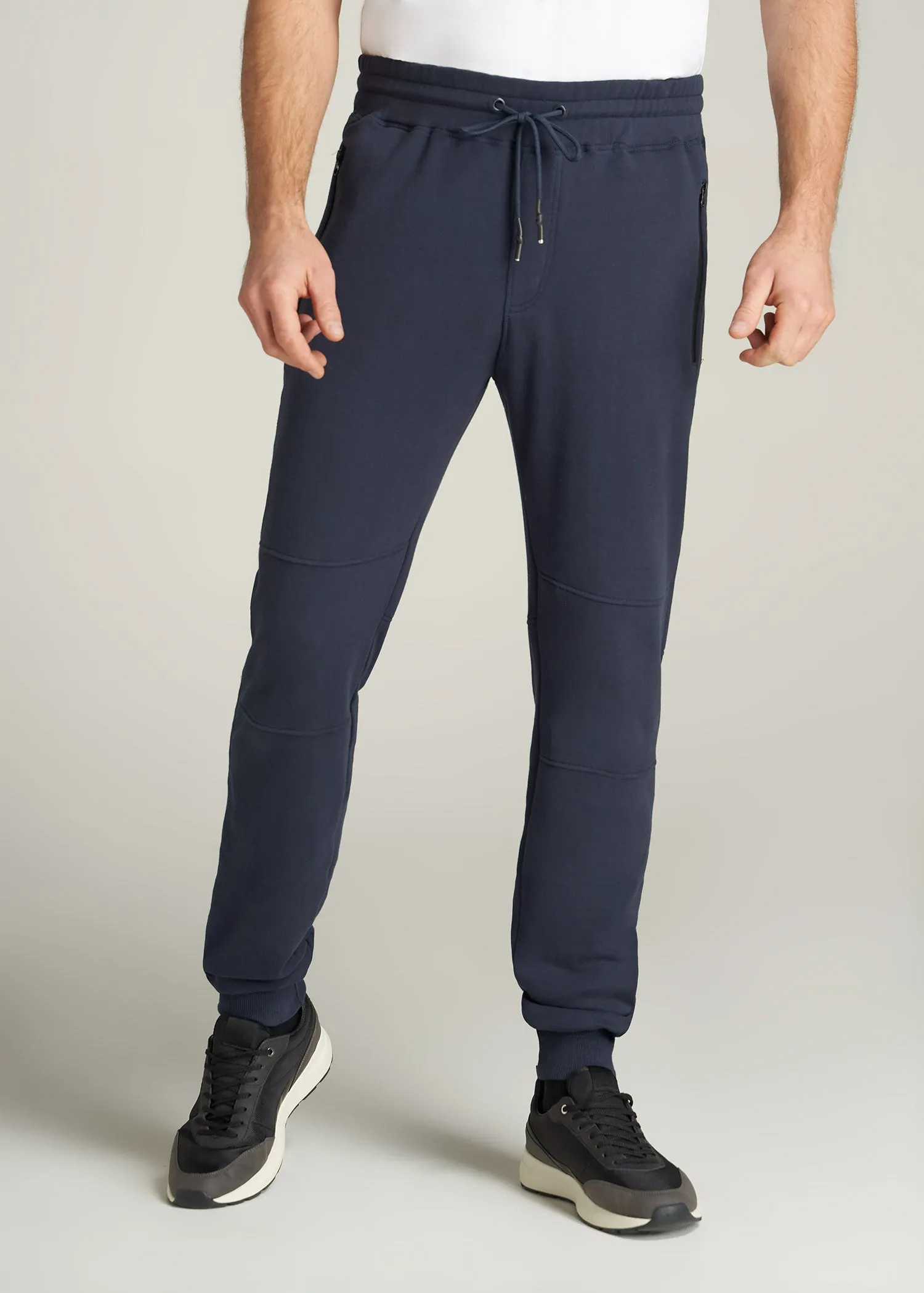 Wearever French Terry Joggers for Tall Men in Navy sold by American Tall