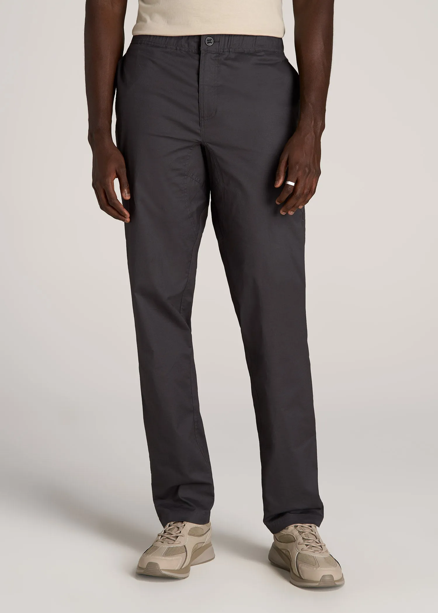 TAPERED-FIT Ripstop Pants for Tall Men in Iron Grey sold by American Tall