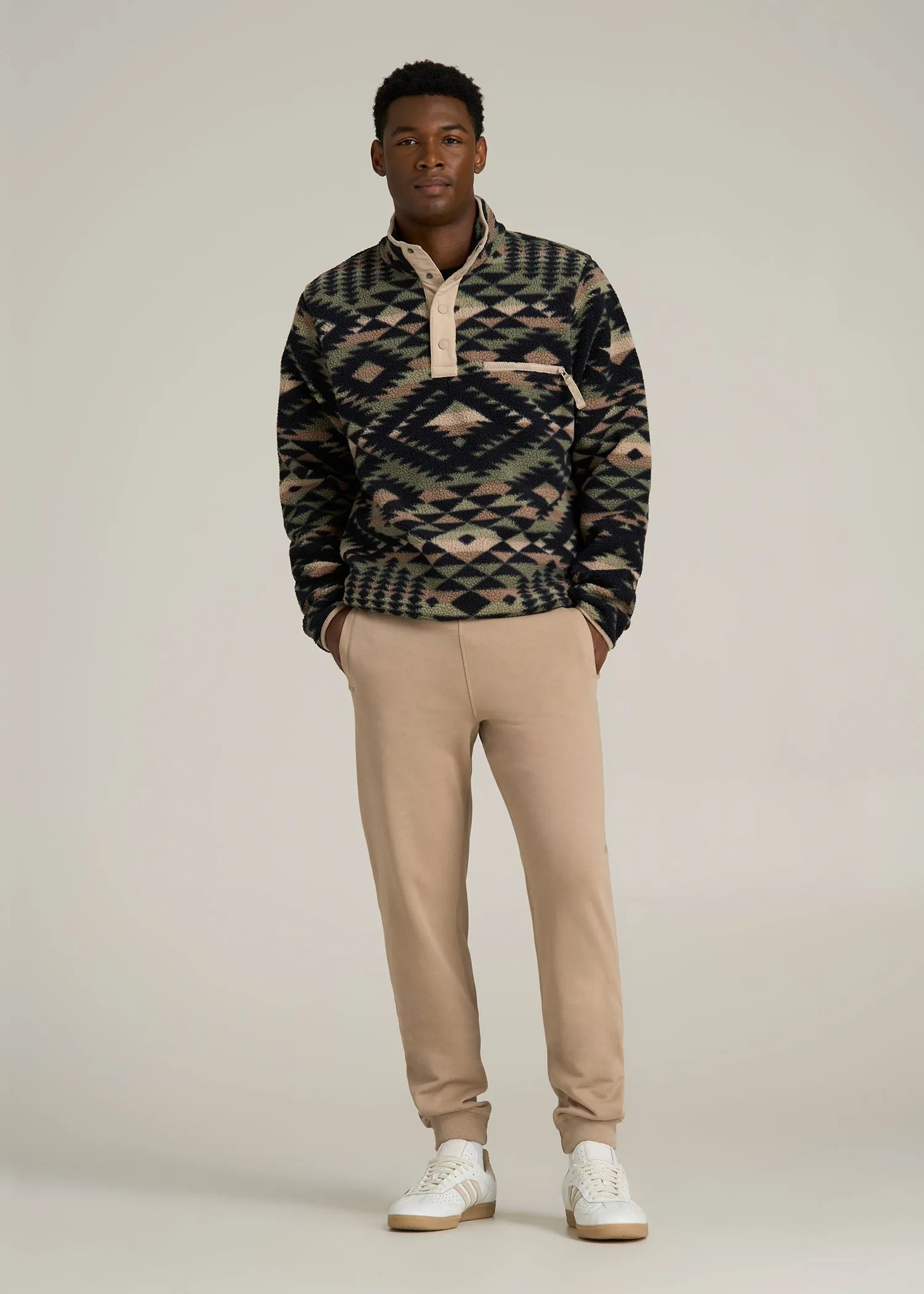 Wearever 2.0 French Terry Joggers for Tall Men in Light Camel sold by American Tall product image thumbnail 4