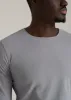 The Essential SLIM-FIT Long Sleeve Tee for Tall Men in Sustained Grey sold by American Tall