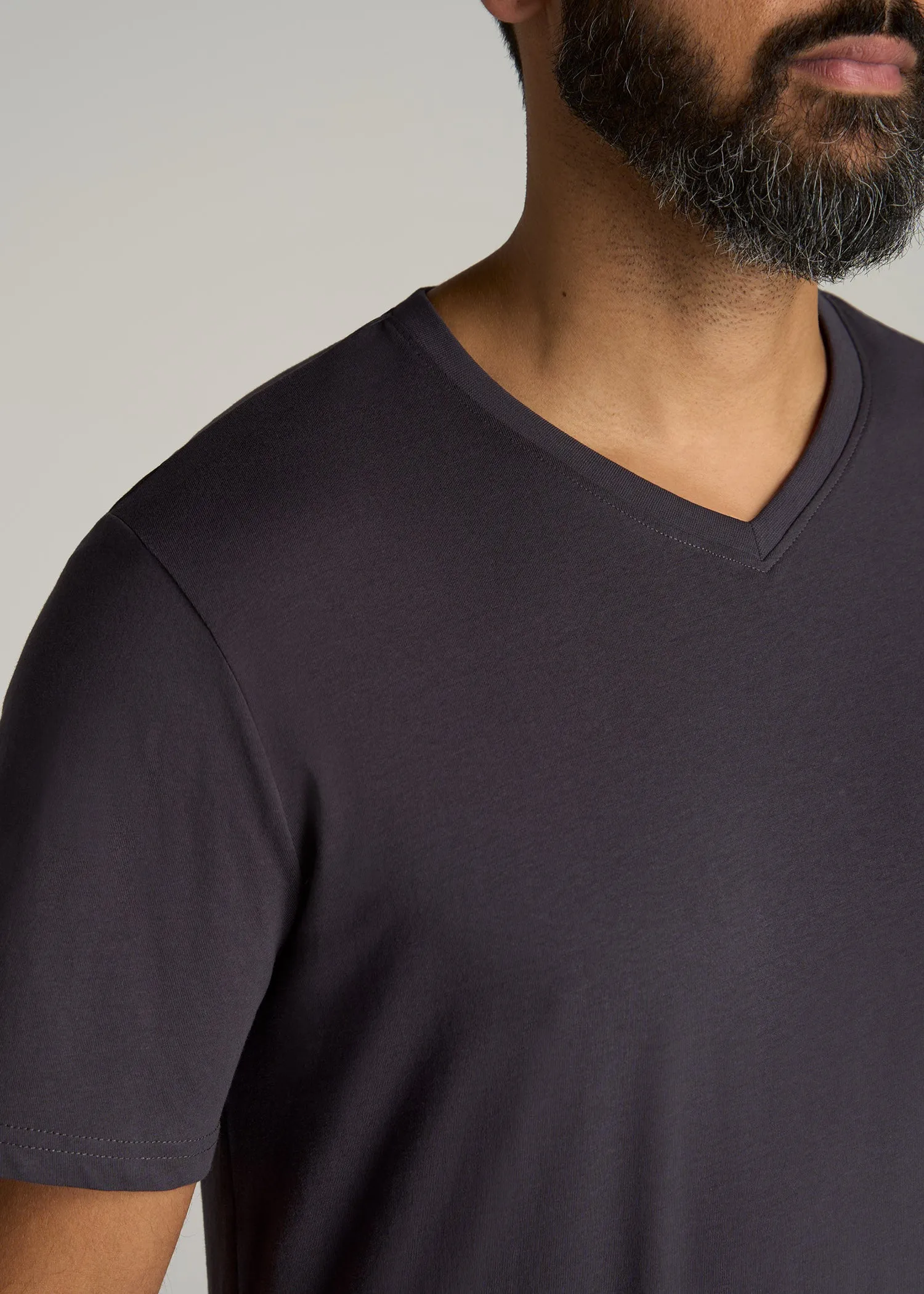 The Everyday REGULAR-FIT V-Neck Tall Men's T-Shirt in Charcoal sold by American Tall product image thumbnail 2