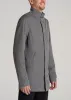 Zip Trench Coat for Tall Men in Slate Grey sold by American Tall