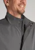 Zip Trench Coat for Tall Men in Slate Grey sold by American Tall