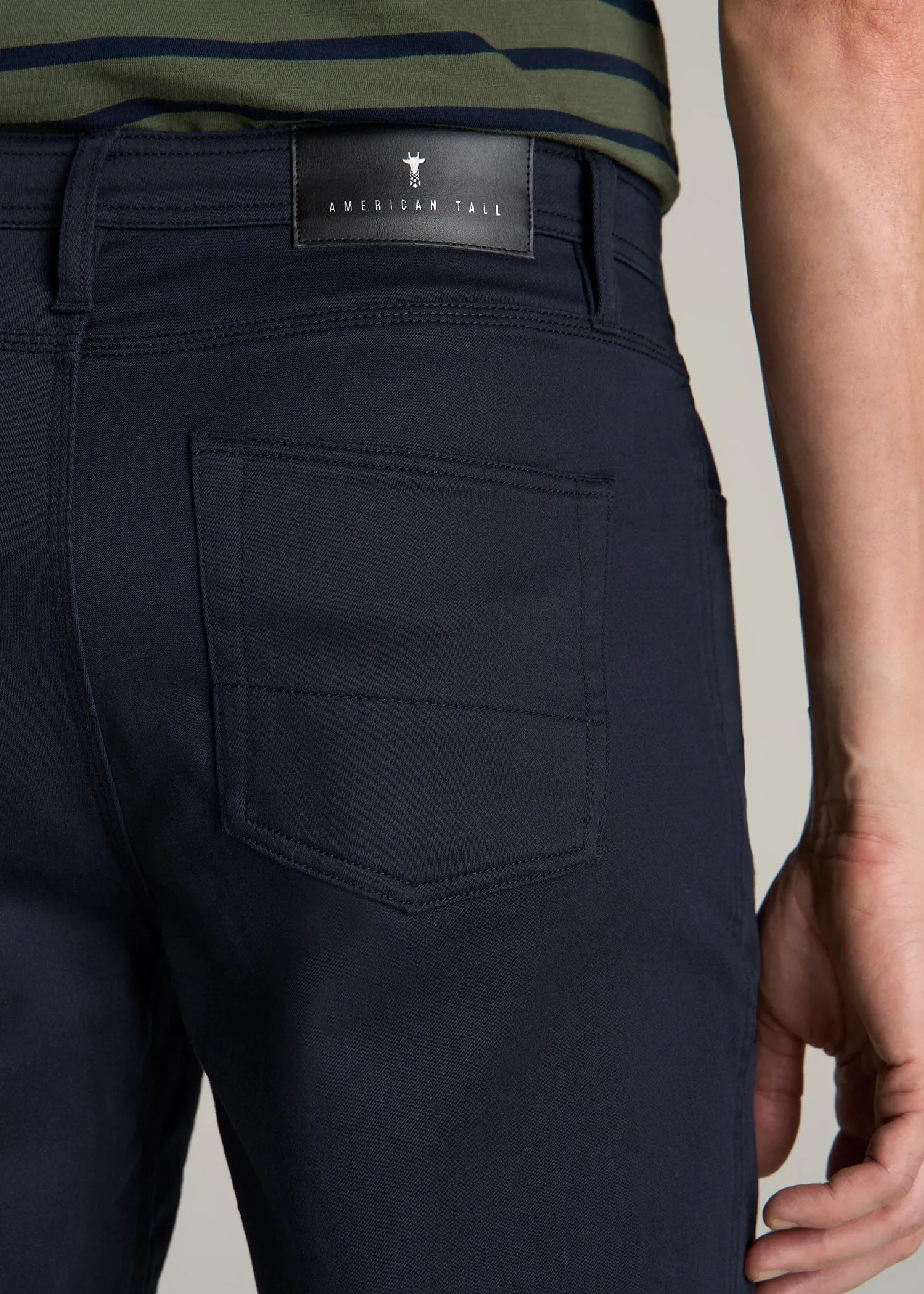 Everyday Comfort 5-Pocket TAPERED-FIT Pant for Tall Men in True Navy sold by American Tall product image thumbnail 2