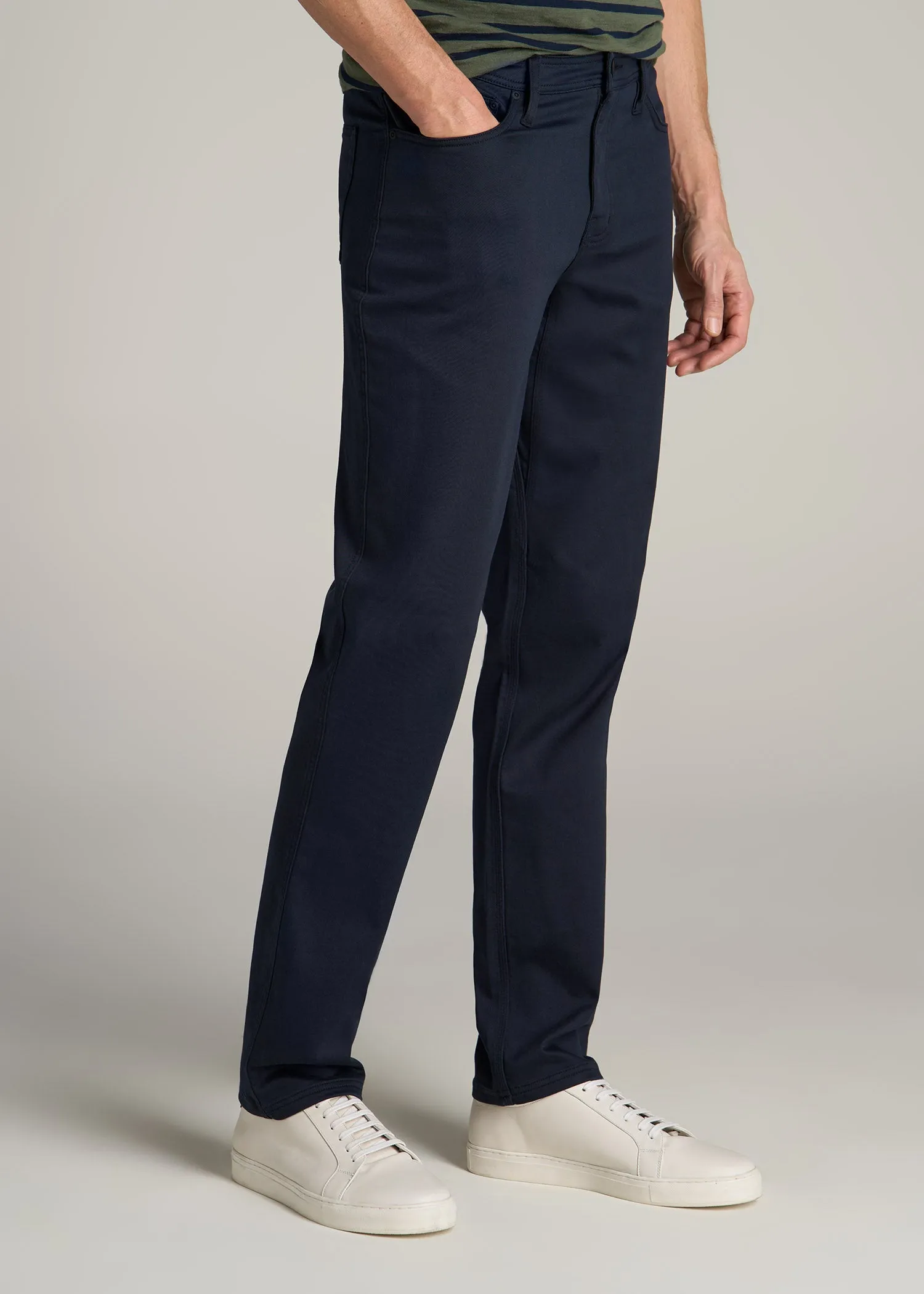 Everyday Comfort 5-Pocket TAPERED-FIT Pant for Tall Men in True Navy sold by American Tall product image thumbnail 3