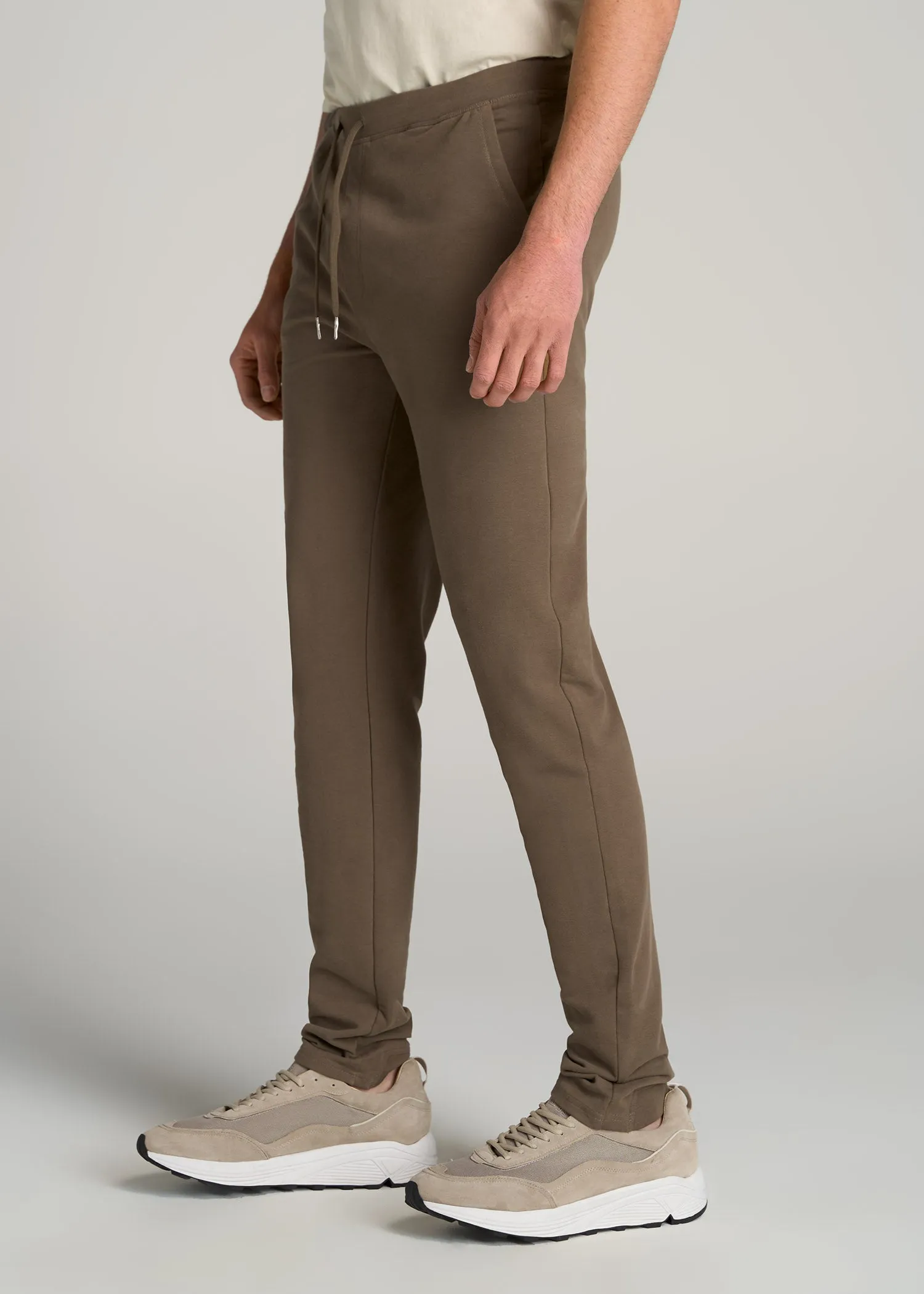 Microsanded French Terry Sweatpants for Tall Men in Army Brush sold by American Tall product image thumbnail 3