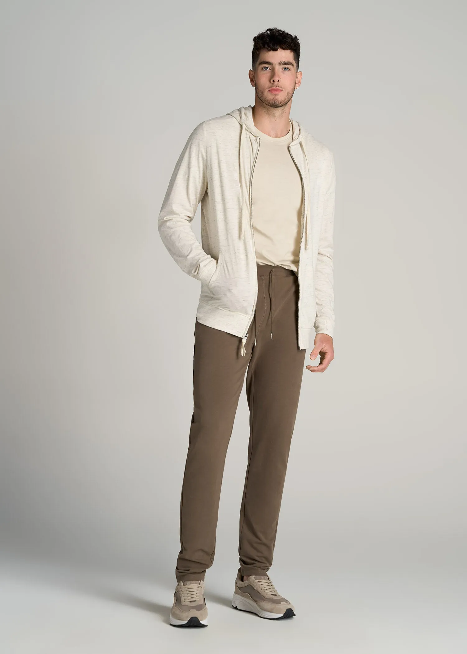 Microsanded French Terry Sweatpants for Tall Men in Army Brush sold by American Tall product image thumbnail 4