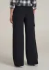 Cargo Wide Leg Dress Pants for Tall Women in Black sold by American Tall