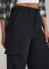 Cargo Wide Leg Dress Pants for Tall Women in Black sold by American Tall