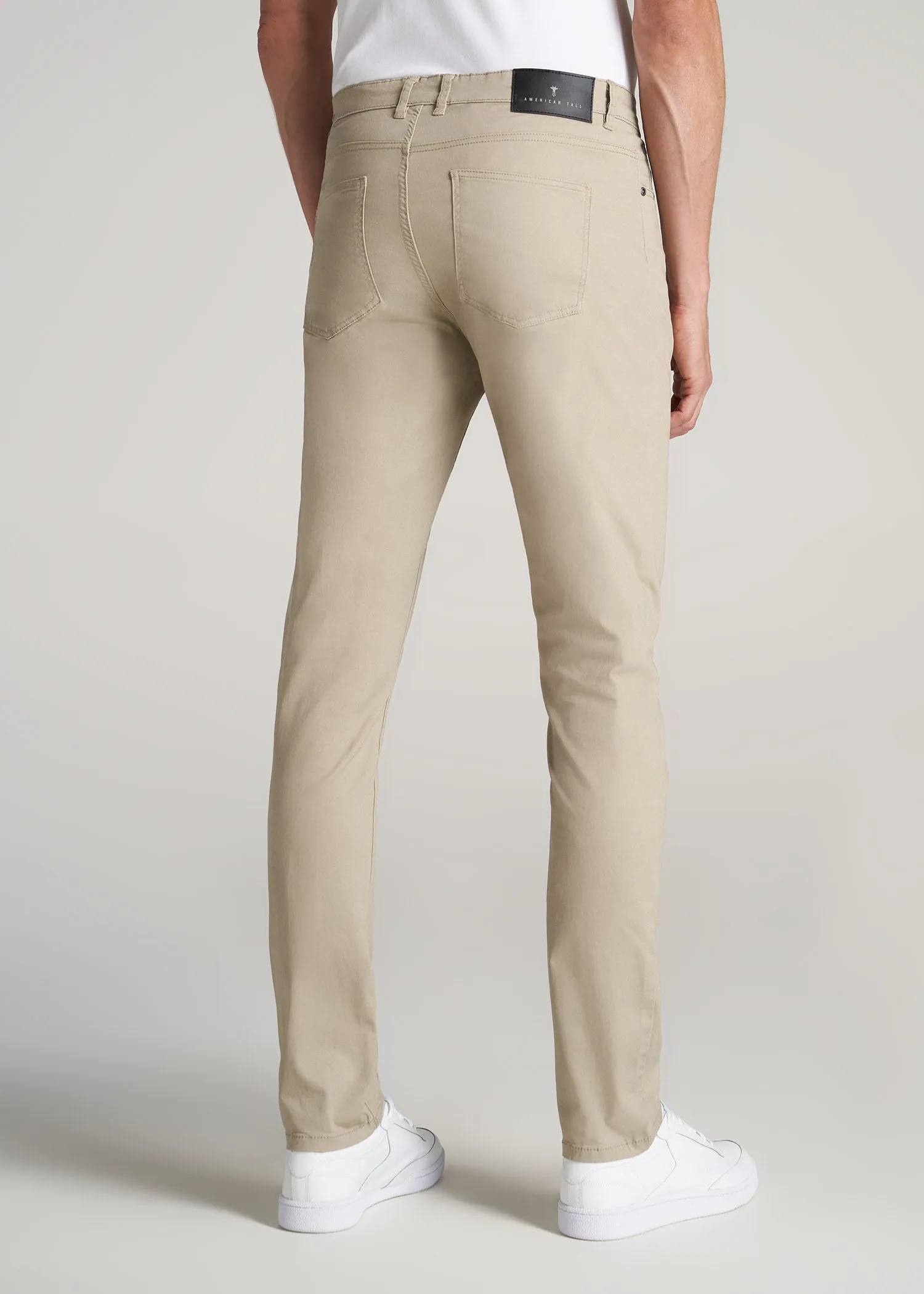 Carman TAPERED Fit Five Pocket Pants for Tall Men in Desert Khaki sold by American Tall product image thumbnail 5