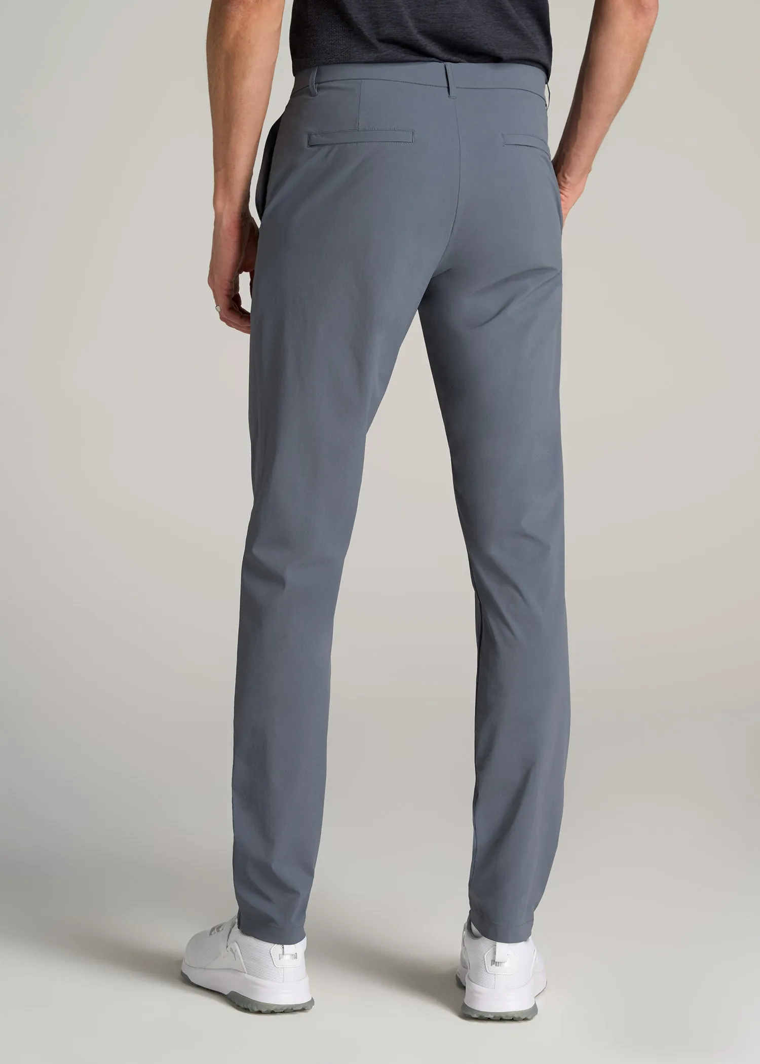 Performance TAPERED-FIT Chino Pants for Tall Men in Smoky Blue sold by American Tall product image thumbnail 4