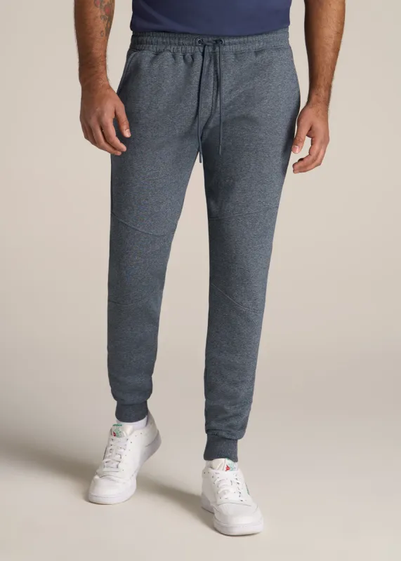 Wearever Fleece Joggers for Tall Men in Navy Mix sold by American Tall