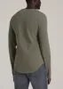 Slub Long Sleeve Scoop Tall Men's Tee in Camper Green sold by American Tall