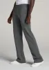 Wearever Fleece Open-Bottom Sweatpants for Tall Men in Charcoal Mix sold by American Tall