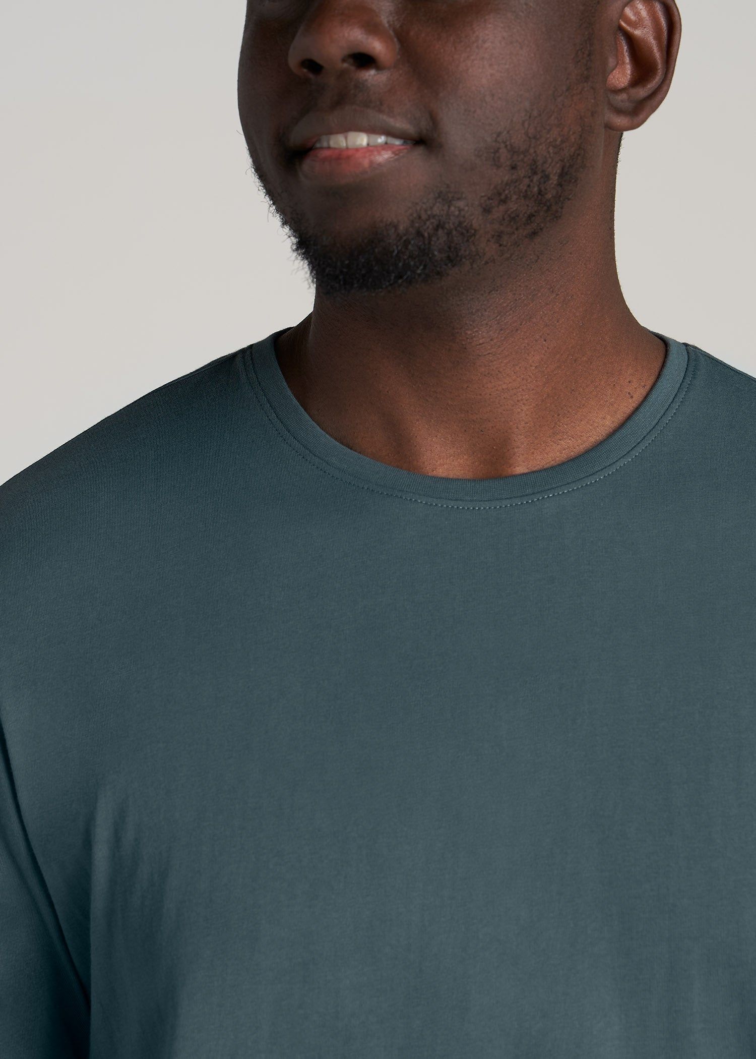 The Everyday REGULAR-FIT Crewneck Tall Men's T-Shirt in Dark Cyan sold by American Tall product image thumbnail 2