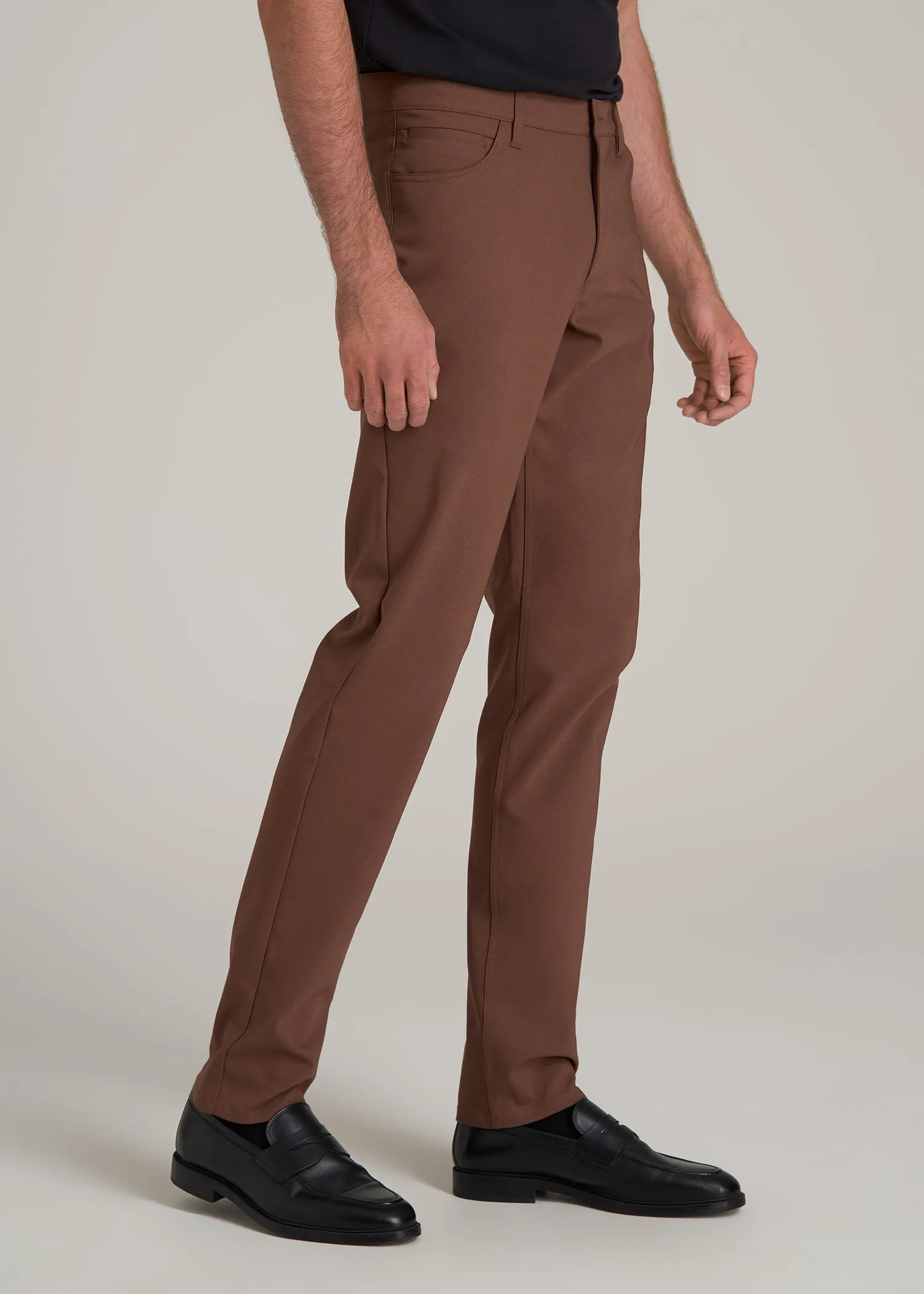 365 Stretch 5-Pocket TAPERED Pants for Tall Men in Otter Brown sold by American Tall product image thumbnail 4