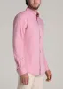 Soft-Wash Button-Up Shirt for Tall Men in Soft Rose sold by American Tall