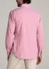 Soft-Wash Button-Up Shirt for Tall Men in Soft Rose sold by American Tall