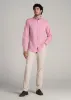 Soft-Wash Button-Up Shirt for Tall Men in Soft Rose sold by American Tall