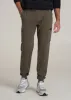 Utility Fleece Cargo Joggers for Tall Men in Camo Green sold by American Tall