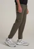 Utility Fleece Cargo Joggers for Tall Men in Camo Green sold by American Tall