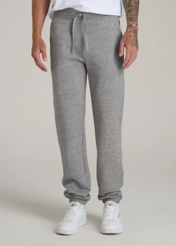 Wearever 2.0 Fleece Sweatpants for Tall Men in Heathered Grey sold by American Tall