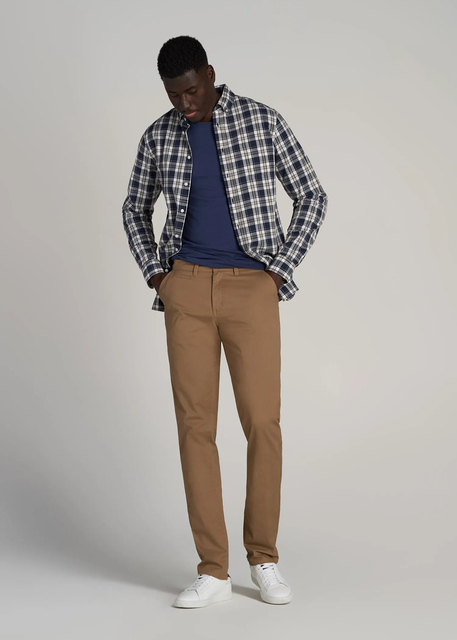 Carman TAPERED Chinos for Tall Men in Russet Brown sold by American Tall product image thumbnail 4