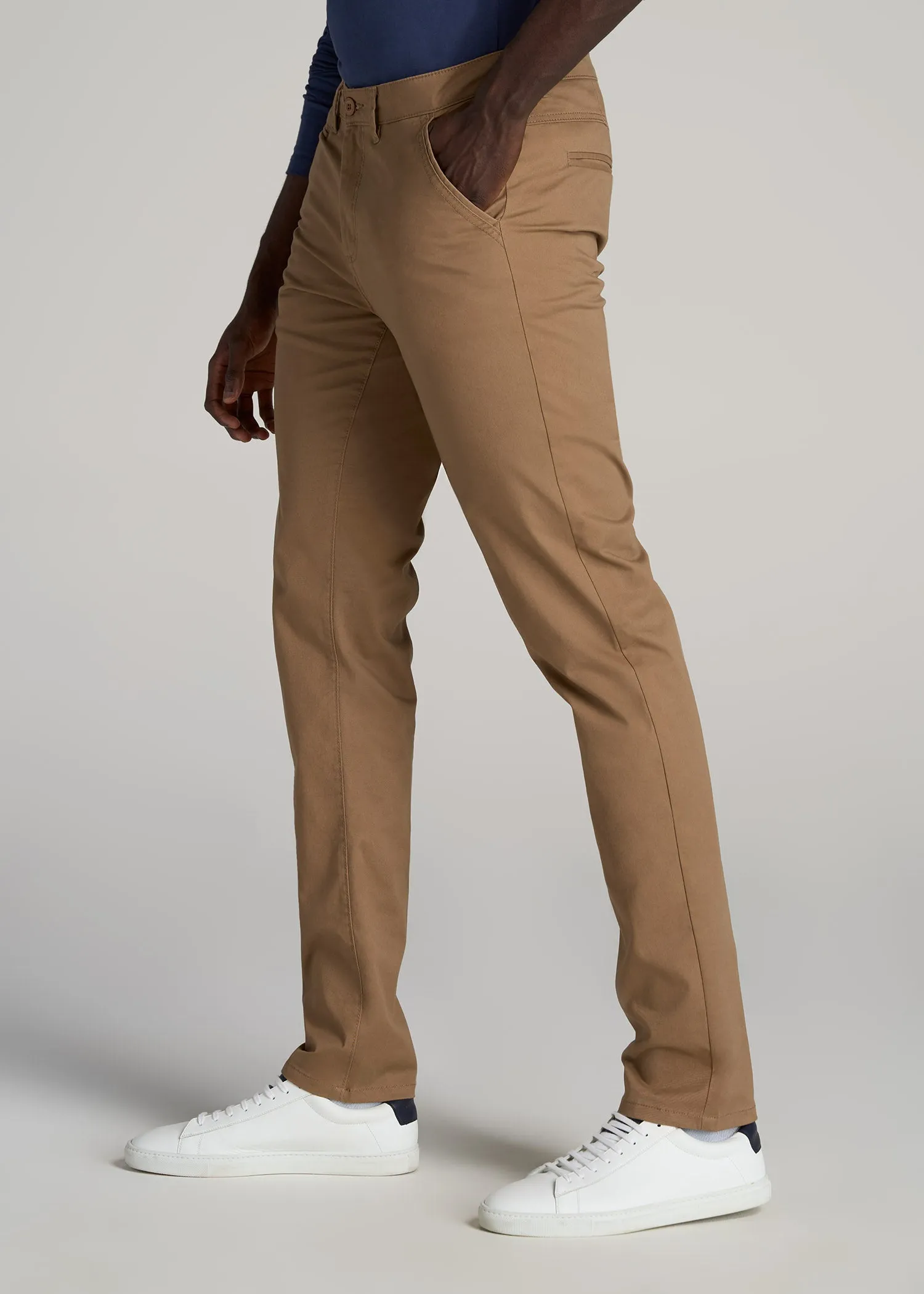 Carman TAPERED Chinos for Tall Men in Russet Brown sold by American Tall product image thumbnail 3
