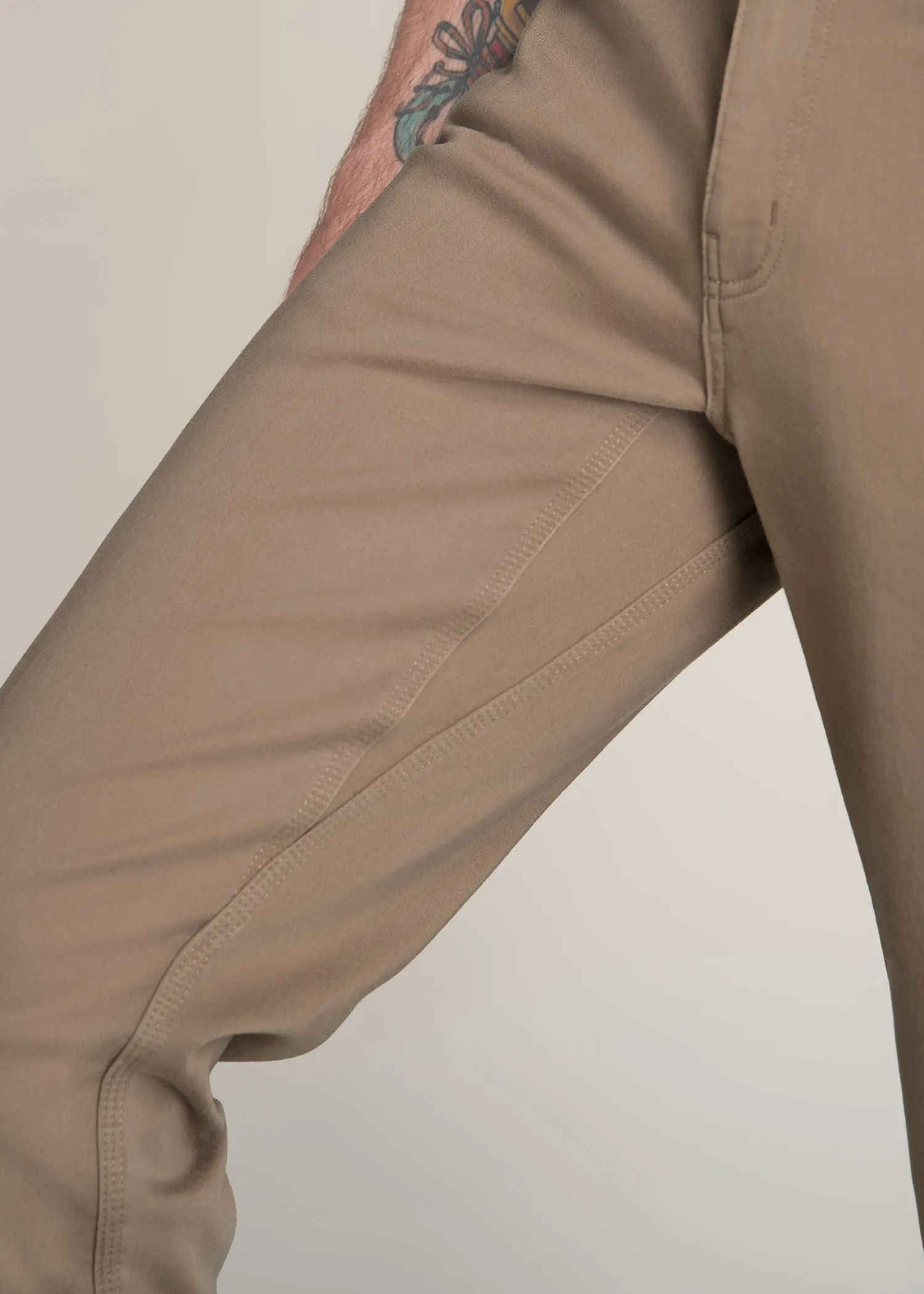 Everyday Comfort 5-Pocket TAPERED-FIT Pant for Tall Men in Dark Sand sold by American Tall product image thumbnail 2