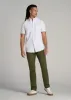 Short Sleeve Oxford Button Shirt For Tall Men in White sold by American Tall