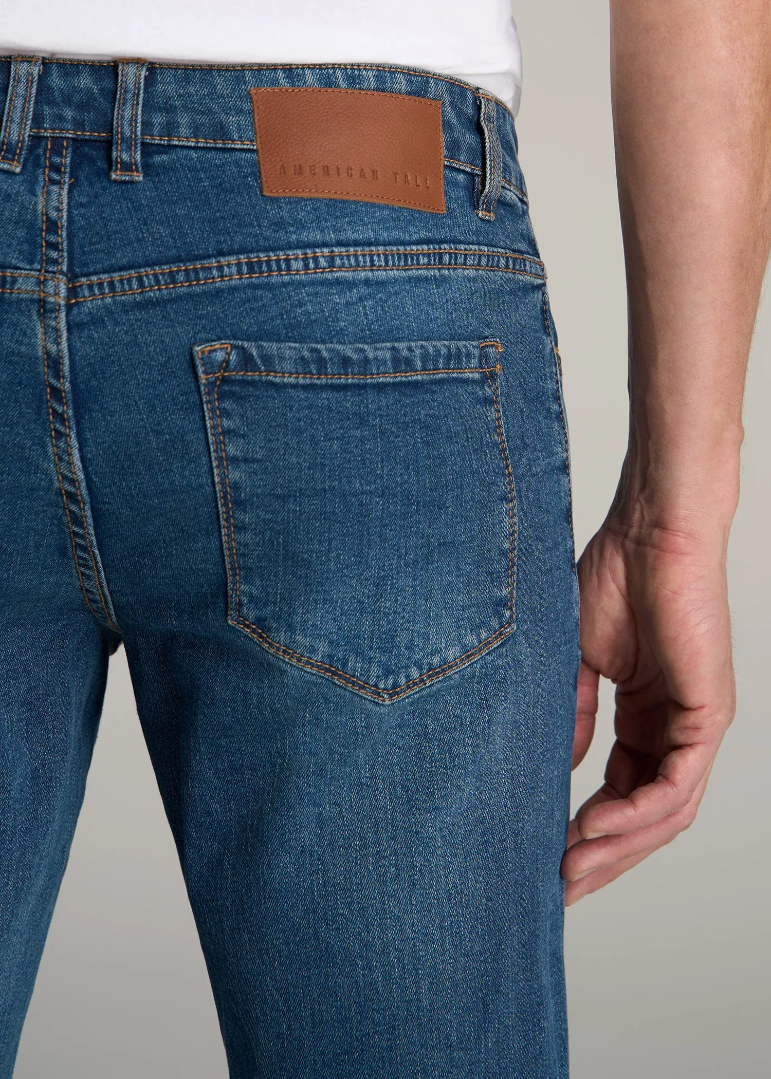 Carman TAPERED Jeans for Tall Men in Worn Blue sold by American Tall product image thumbnail 2