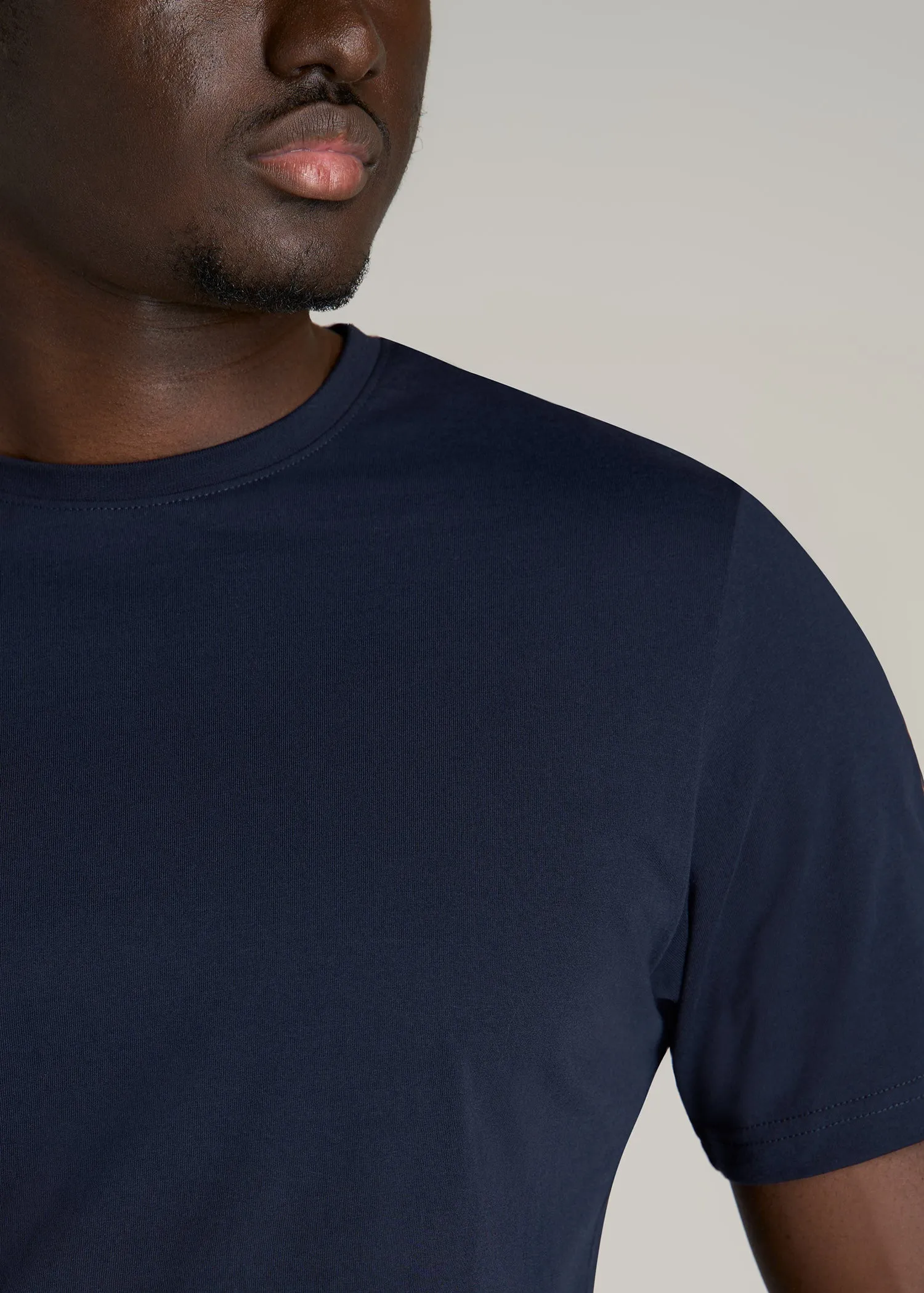 The Everyday REGULAR-FIT Crewneck Tall Men's T-Shirt in Evening Blue sold by American Tall product image thumbnail 2