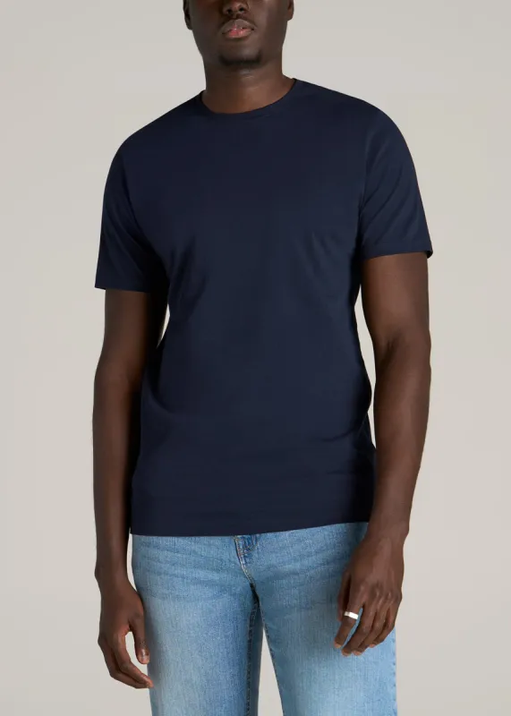 The Everyday REGULAR-FIT Crewneck Tall Men's T-Shirt in Evening Blue sold by American Tall