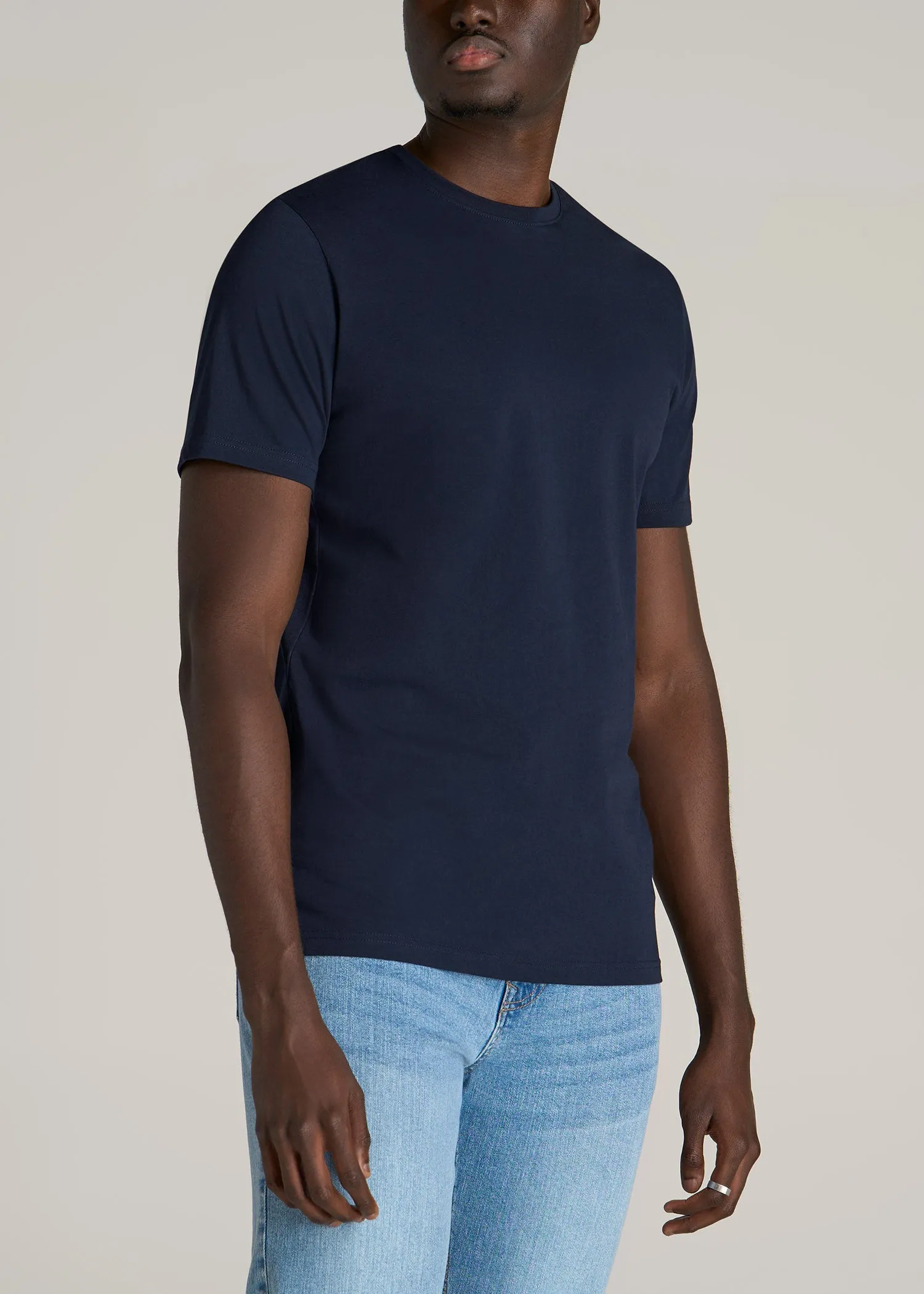The Everyday REGULAR-FIT Crewneck Tall Men's T-Shirt in Evening Blue sold by American Tall product image thumbnail 3